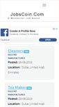Mobile Screenshot of jobscoin.com